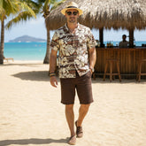 Island Bloom – Unisex Tribal Hibiscus Hawaiian Shirt